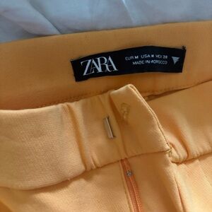 Zara Vibrant Orange capri pants